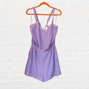 BCBGeneration purple shorts romper